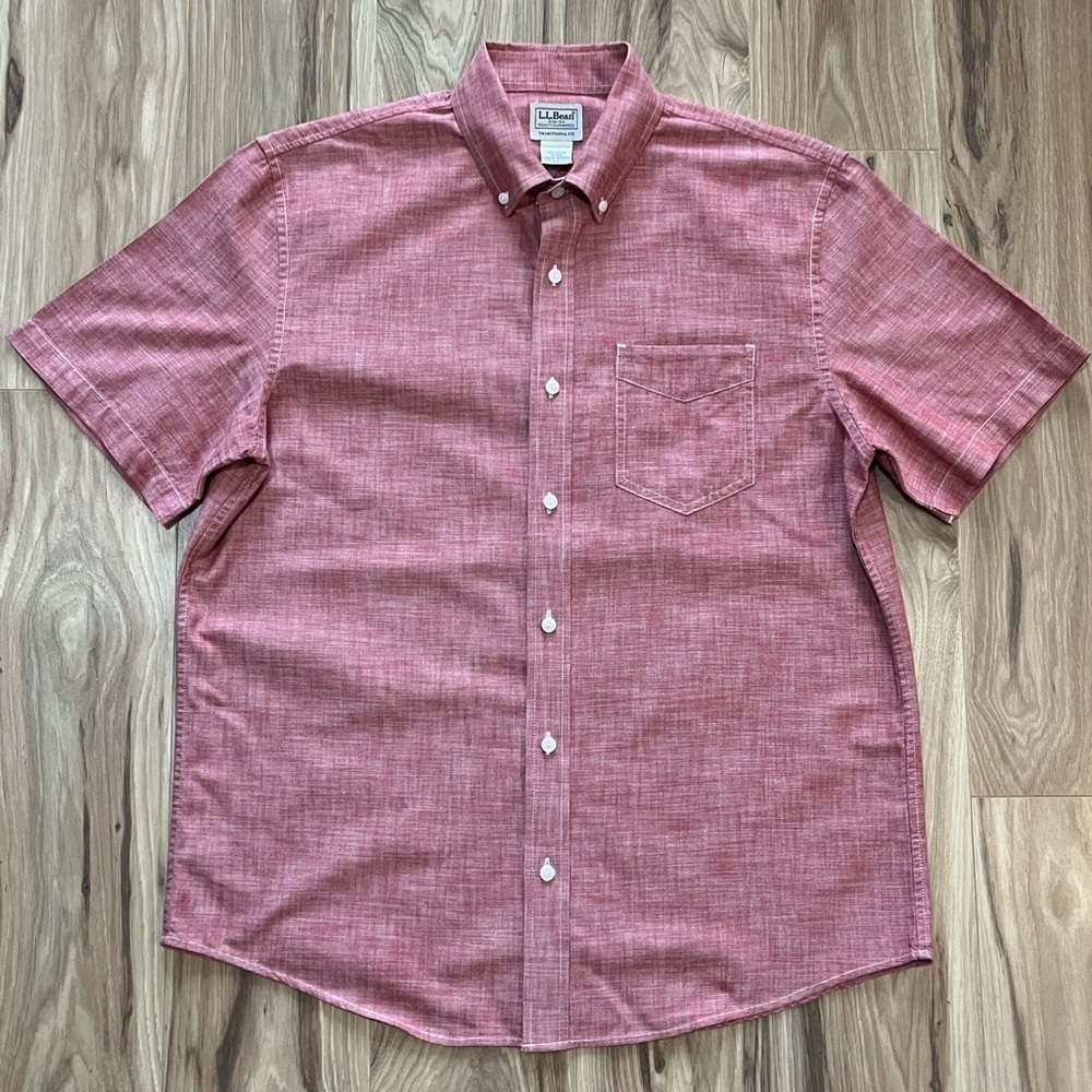 L.L. Bean Traditional Fit 100% Cotton Size Medium